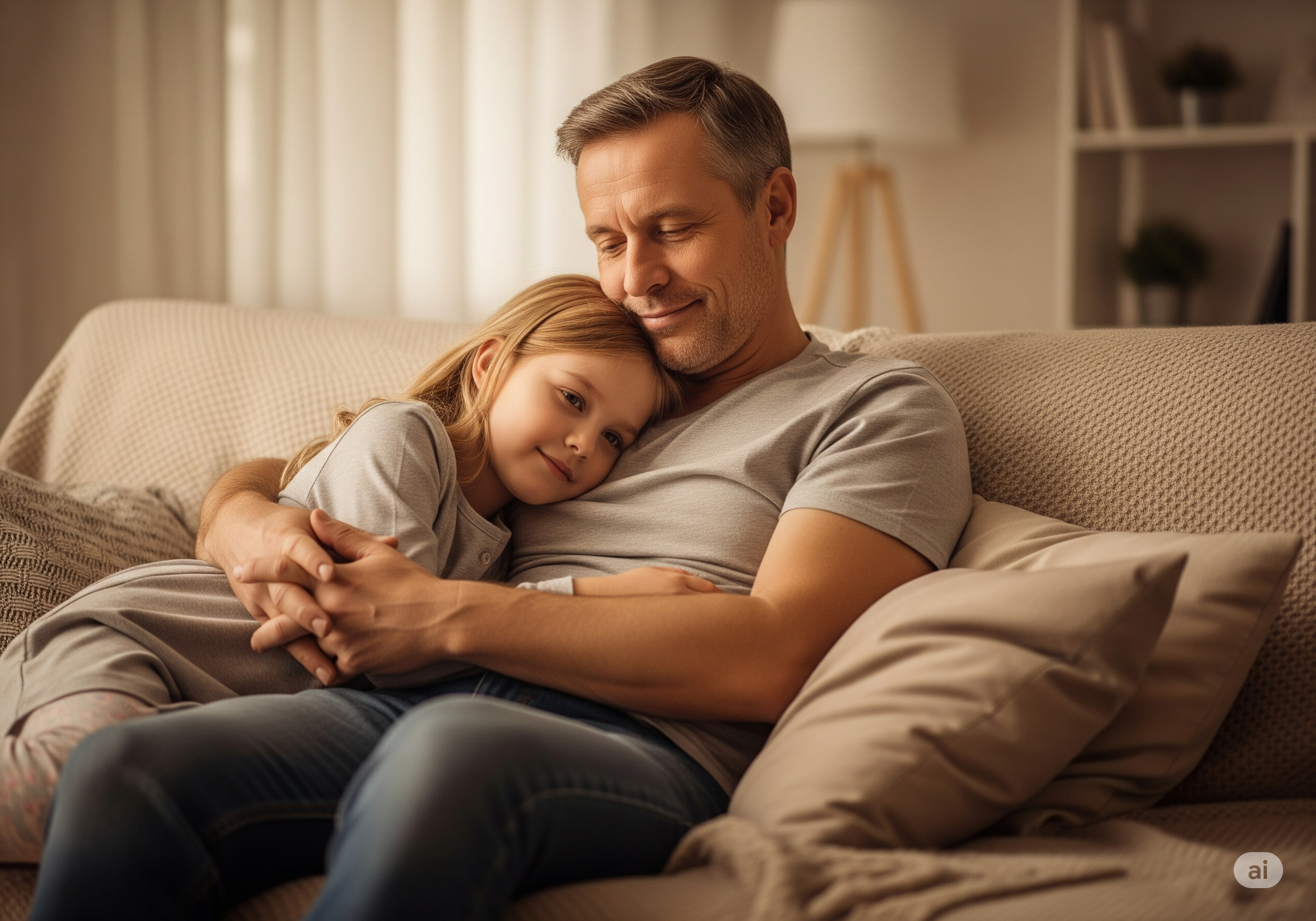 A comforting image of a parent holding their child's hand